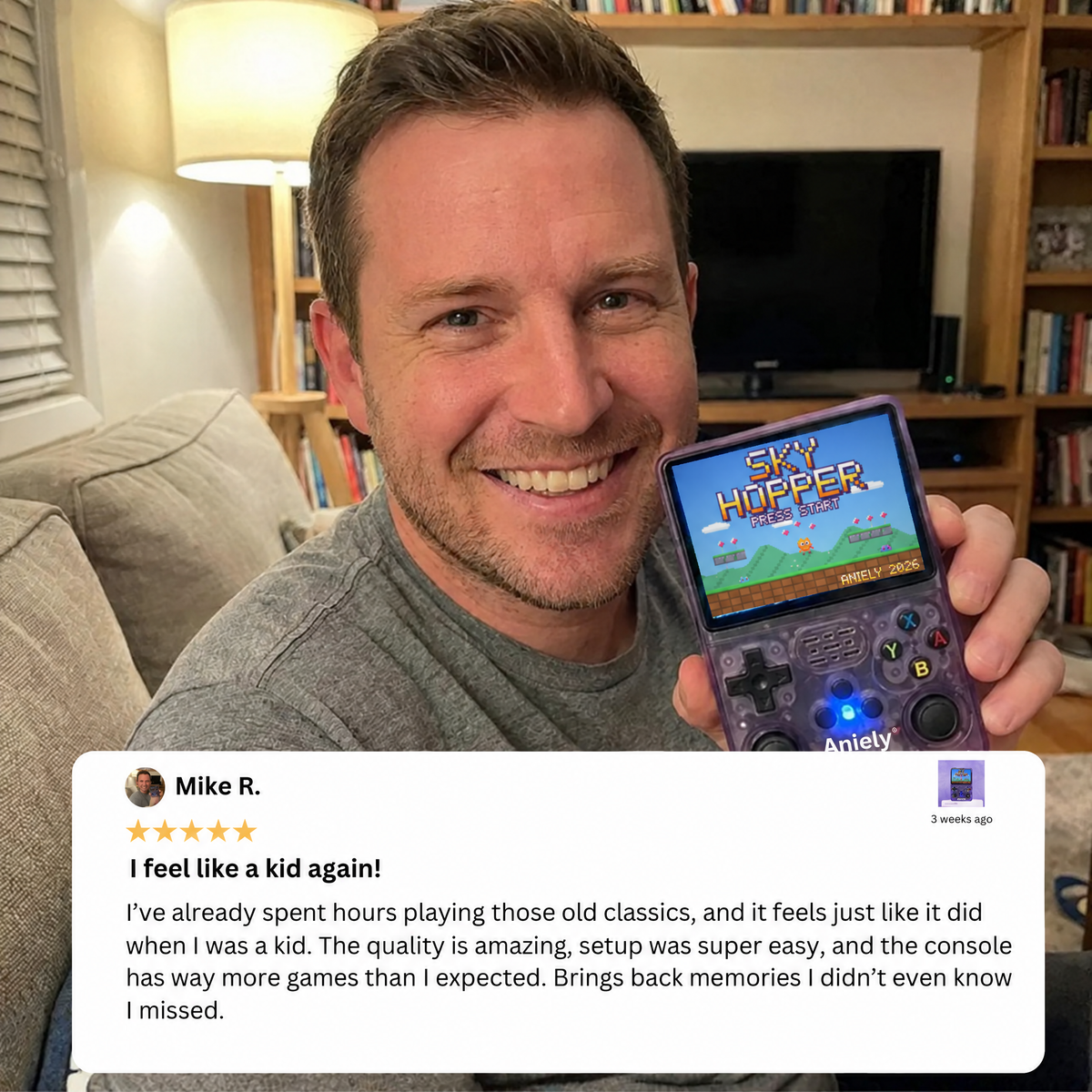 ANIELY ONE - Retro Games Console
